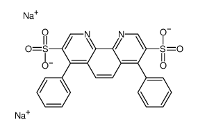 disodium,4,7-diphenyl-1,10-phenanthroline-3,8-disulfonate结构式