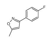 3-(4-氟苯基)-5-甲基异噁唑结构式