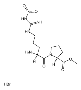 NG-Nitro-L-arginyl-L-proline Methyl Ester Hydrobromide Structure