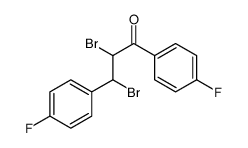 2,3-Dibromo-1,3-bis(4-fluorophenyl)-1-propanone Structure