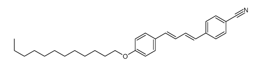 4-[4-(4-dodecoxyphenyl)buta-1,3-dienyl]benzonitrile结构式