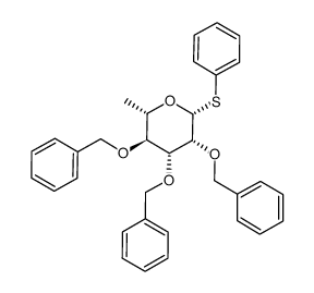 phenyl 2,3,4-tri-o-benzyl-b-l-thiorhamnopyranose Structure