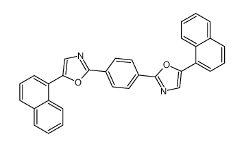 5-naphthalen-1-yl-2-[4-(5-naphthalen-1-yl-1,3-oxazol-2-yl)phenyl]-1,3-oxazole结构式