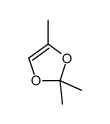 2,2,4-trimethyl-1,3-dioxole结构式