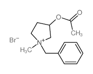 Pyrrolidinium,3-(acetyloxy)-1-methyl-1-(phenylmethyl)-, bromide (1:1) picture