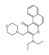 3-(diethylamino)-2-(morpholin-4-ylmethyl)benzo[f]chromen-1-one结构式