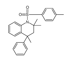 2,2,4-trimethyl-1-(4-methylphenyl)sulfonyl-4-phenyl-3H-quinoline结构式