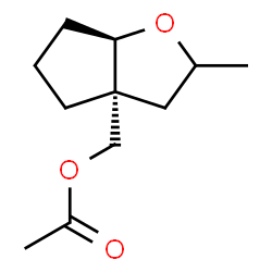 3aH-Cyclopenta[b]furan-3a-methanol,hexahydro-2-methyl-,acetate,(3aR,6aR)-rel-(9CI) Structure