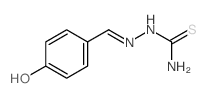 4-HYDROXYBENZALDEHYDE THIOSEMI-CARBAZONE Structure