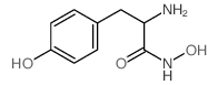 2-amino-N-hydroxy-3-(4-hydroxyphenyl)propanamide structure