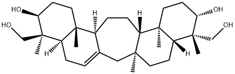 (4S,22S)-C(14a)-Homo-27-norgammacer-14-ene-3β,21α,23,29-tetrol structure
