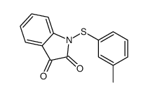 1-(3-methylphenyl)sulfanylindole-2,3-dione Structure