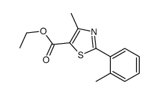 ethyl 4-methyl-2-(2-methylphenyl)-1,3-thiazole-5-carboxylate Structure