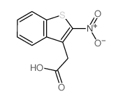 Benzo[b]thiophene-3-aceticacid, 2-nitro- structure