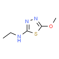 1,3,4-Thiadiazol-2-amine,N-ethyl-5-methoxy-结构式