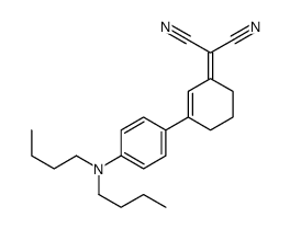 2-[3-[4-(dibutylamino)phenyl]cyclohex-2-en-1-ylidene]propanedinitrile结构式