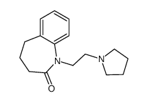 2,3,4,5-Tetrahydro-1-[2-(1-pyrrolidinyl)ethyl]-1H-1-benzazepin-2-one Structure