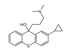 2-cyclopropyl-9-[3-(dimethylamino)propyl]thioxanthen-9-ol结构式