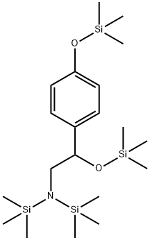 N,N-Bis(trimethylsilyl)-4,β-bis[(trimethylsilyl)oxy]benzeneethanamine Structure