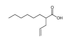 2-hexyl-pent-4-enoic acid Structure