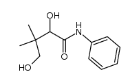 2,4-dihydroxy-N-phenyl-3,3-dimethylbutyramide Structure