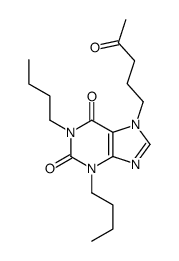 1,3-dibutyl-7-(4-oxopentyl)purine-2,6-dione Structure