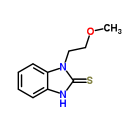 1-(2-Methoxy-ethyl)-1H-benzoimidazole-2-thiol结构式