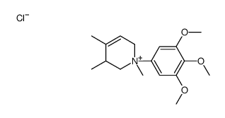 1,3,4-trimethyl-1-(3,4,5-trimethoxyphenyl)-3,6-dihydro-2H-pyridin-1-ium,chloride结构式