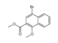 methyl 1-methoxy-4-bromo-2-naphthoate结构式