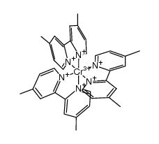 tris(4,4'-dimethylbipyridine)chromium(3+)结构式