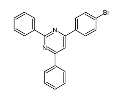 4-(4-溴苯基)-2,6-二苯基嘧啶结构式