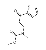methyl N-methyl-N-(3-oxo-3-thiophen-2-ylpropyl)carbamate Structure
