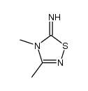 3,4-dimethyl-5-imino-4,5-dihydro-1,2,4-thiadiazole Structure