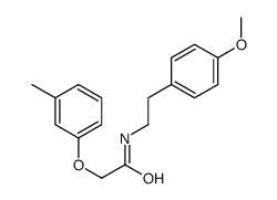 N-[2-(4-methoxyphenyl)ethyl]-2-(3-methylphenoxy)acetamide结构式