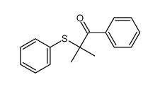 2-methyl-1-phenyl-2-phenylsulfanylpropan-1-one结构式