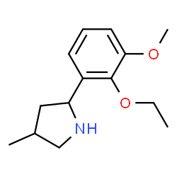 Pyrrolidine, 2-(2-ethoxy-3-methoxyphenyl)-4-methyl- (9CI) structure