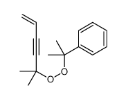 2-(2-methylhex-5-en-3-yn-2-ylperoxy)propan-2-ylbenzene Structure