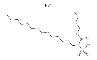 1-butoxycarbonyl-pentadecane-1-sulfonic acid , sodium-salt Structure