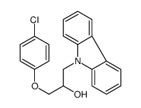 1-carbazol-9-yl-3-(4-chlorophenoxy)propan-2-ol Structure