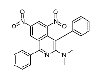 N,N-dimethyl-5,7-dinitro-1,4-diphenylisoquinolin-3-amine结构式