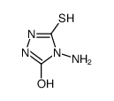 4-amino-5-sulfanylidene-1,2,4-triazolidin-3-one Structure