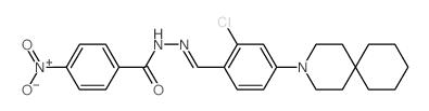 Benzoic acid, 4-nitro-,2-[[4-(3-azaspiro[5.5]undec-3-yl)-2-chlorophenyl]methylene]hydrazide picture