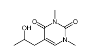 5-(2-hydroxypropyl)-1,3-dimethylpyrimidine-2,4-dione Structure