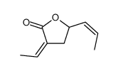 3-ethylidene-5-prop-1-enyloxolan-2-one结构式
