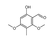 6-hydroxy-2,4-dimethoxy-3-methylbenzaldehyde Structure