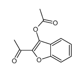 (2-acetyl-1-benzofuran-3-yl) acetate结构式