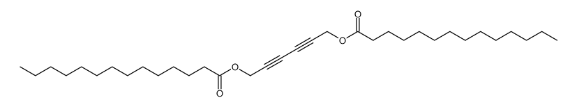 Tetradecanoic acid 6-tetradecanoyloxy-hexa-2,4-diynyl ester Structure