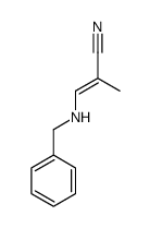 3-(benzylamino)-2-methylprop-2-enenitrile结构式