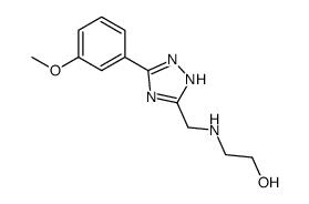 2-[[3-(3-methoxyphenyl)-1H-1,2,4-triazol-5-yl]methylamino]ethanol结构式