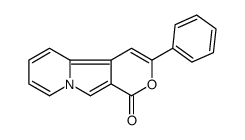 3-phenylpyrano[4,3-a]indolizin-1-one Structure